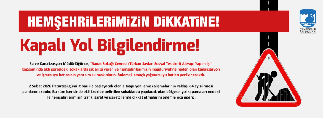 Kapalı Yol Bilgilendirme!