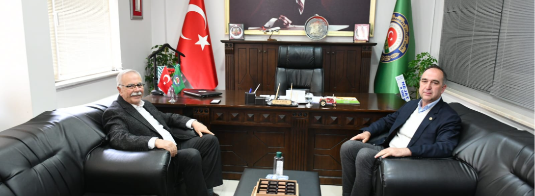 Başkan Gökhan'dan Ziraat Odası Başkanı Ünver'e Ziyaret