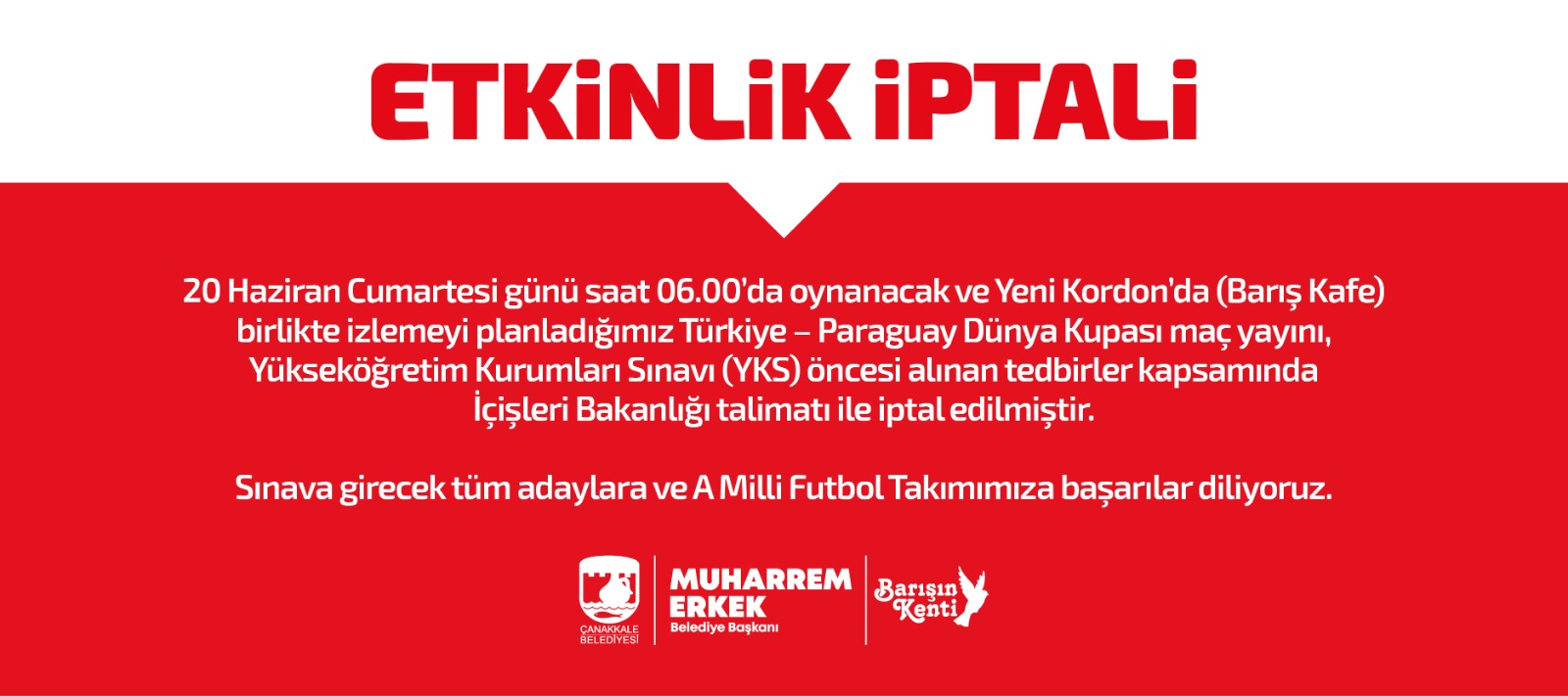 dev ekran iptal