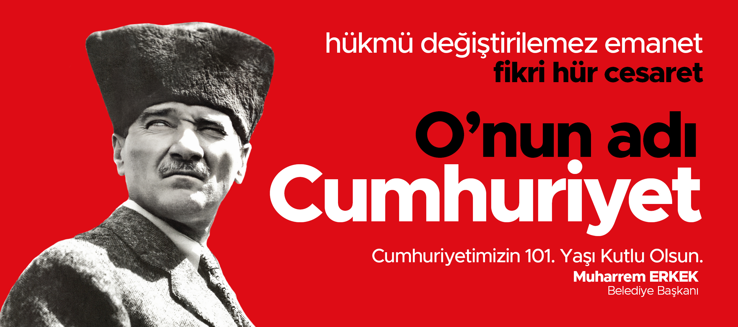 29 Ekim Cumhuriyet Bayramı 101. Yıl