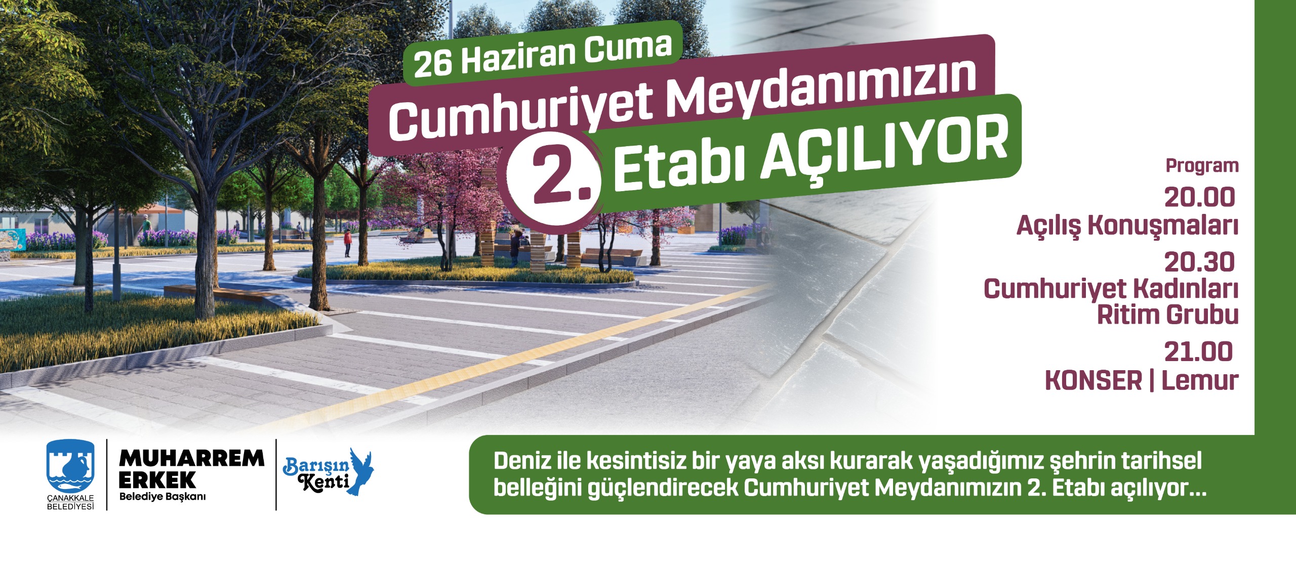 cumhuriyet meydanı açılış